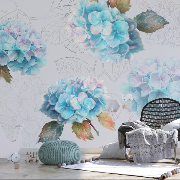 Fototapet Flori delicate în nuanțe delicate, Fototapet natură, Fototapet populare, w07942v4 - Tapeko.ro