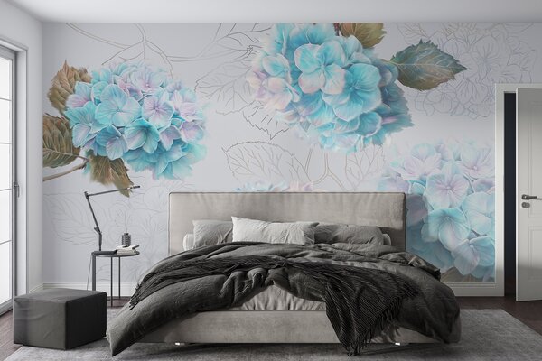 Fototapet Flori delicate în nuanțe delicate, Fototapet natură, Fototapet populare, w07942v4 - Tapeko.ro