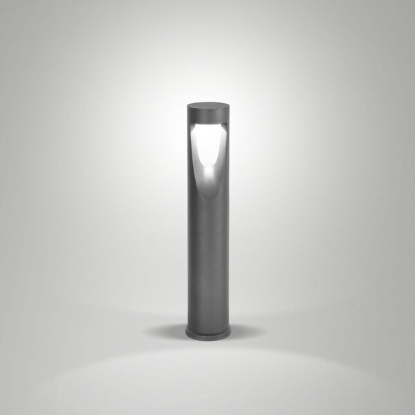 Fabas Luce Bornă luminoasă LED Teo, 60 cm înălțime, negru, metal, IP65, Negru, Aluminiu, Modern