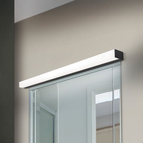 ORION Horizon LED lumină oglindă, lățime 90 cm, negru, IP44, Negru, Baie, Aluminiu