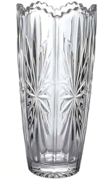 Vaza Decorativa Eleganta Pufo Flower din Sticla pentru Flori si Aranjamente, 23 cm- Design Modern pentru Living si Decor Interior