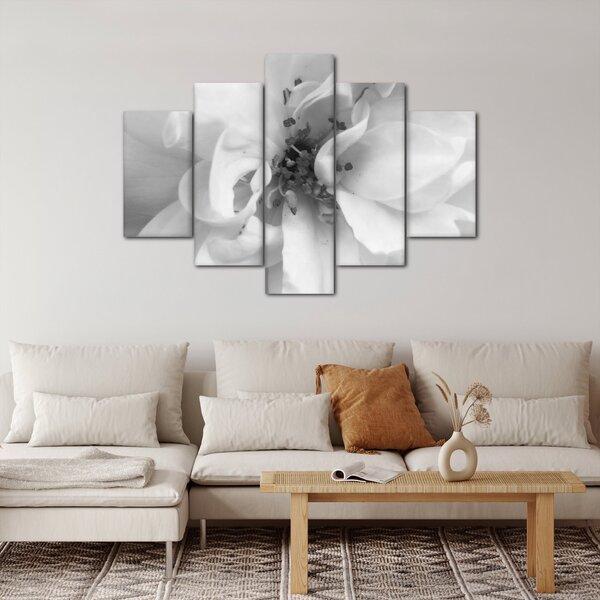 Tablou - Floare,alb-negru (150x105 cm)
