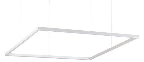 IDEAL LUX Ideal Lux Lampă suspendată LED Oracle Slim 90 x cm alb 3.000 K, Alb, Camera de zi / sufragerie, Aluminiu, Modern
