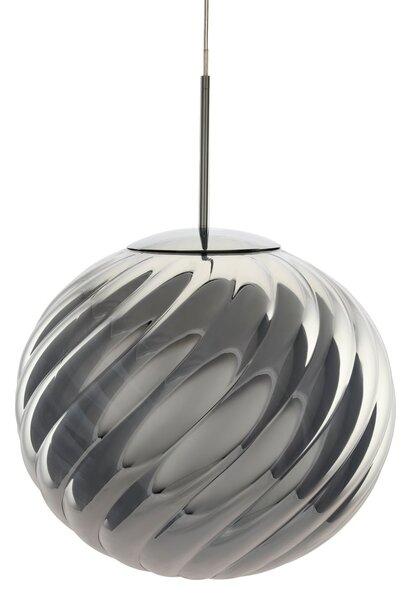Tom Dixon Lampă suspendată LED Whirl, argintiu, 45 cm, plastic, dimabil, reglabil, Metalic, Camera de zi / sufragerie, Plastic, Design