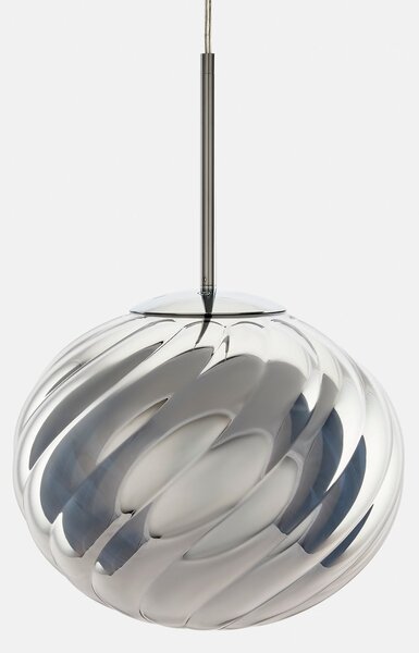 Tom Dixon Lampă suspendată LED Whirl de Dixon, argintiu, 30 cm, plastic, dimabil, reglabil, Metalic, Camera de zi / sufragerie, Plastic, Design