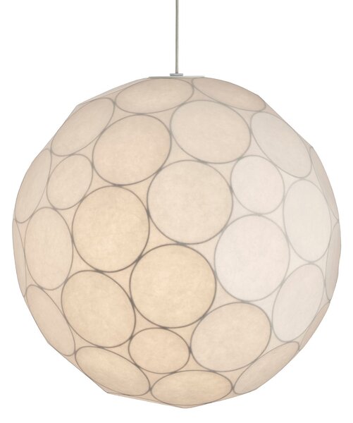 Tom Dixon Lampă suspendată Soft, Ø 60 cm, albă, plastic, E27, reglabil, Alb, Camera de zi / sufragerie, Plastic, Design, glob