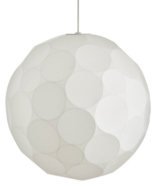 Tom Dixon Lampă suspendată Soft, Ø 60 cm, albă, plastic, E27, reglabil, Alb, Camera de zi / sufragerie, Plastic, Design, glob