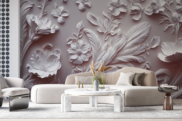 Fototapet Eleganță florală într-un design complex, Fototapet natură, Fototapet populare, w01356v1 - Tapeko.ro