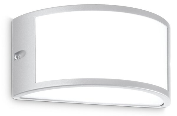 IDEAL LUX Ideal Lux Aplică pentru exterior Rex 1, gri, aluminiu, IP44, E27, reglabil, Gri, Aluminiu, Priză de perete sus / jos