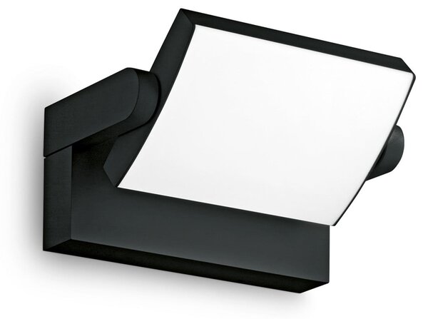 IDEAL LUX Aplică LED pentru exterior Ideal Lux Swipe, negru, IP54, 3.000 K, Negru, Metal, Modern