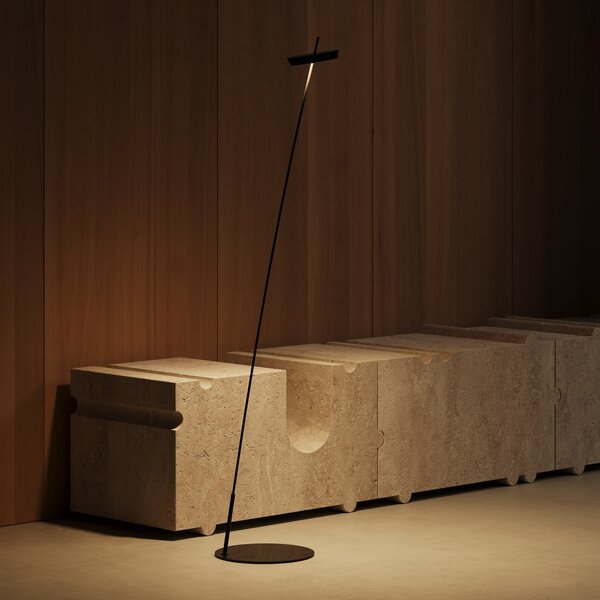 Sigor Lampadar LED cu baterie reîncărcabilă Mahina, negru, înălțime 130 cm, metal, CCT, reglabil, Negru, Camera de zi / sufragerie, Aluminiu, Modern