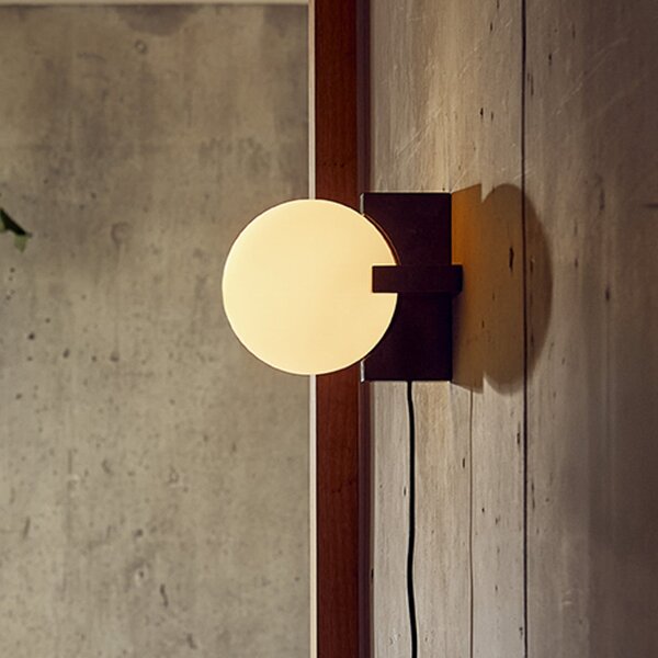 FRANDSEN Lampă de masă Hito, marmură, sticlă, E14, înălțime 19,5 cm, Negru, Camera de zi / sufragerie, Piatră, Design