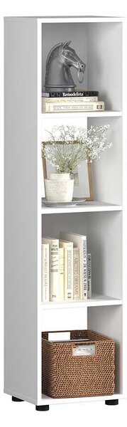 Biblioteca Adore Cubic, Alb - Stejar, 36x141x30 cm