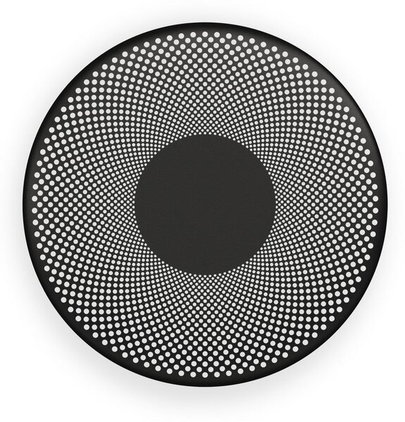 Northern Aplică de perete Glint, negru mat, oțel, Ø 25 cm, reglabil, Negru, Camera de zi / sufragerie, Aluminiu, Design