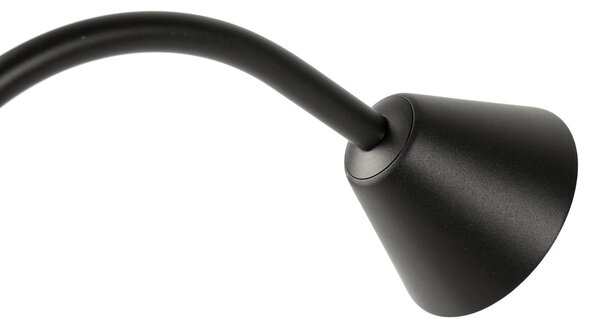 FARO BARCELONA Bornă luminoasă LED Lily, înălțime 65 cm, negru, oțel inoxidabil, IP65, Negru, Oțel inoxidabil, Modern