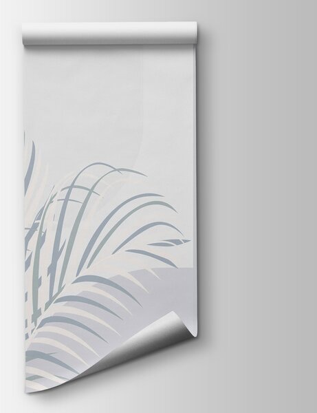 Fototapet Design elegant, cu accente inspirate de frunze de palmier, Fototapet tropice, Fototapet populare, w01501v2 - Tapeko.ro