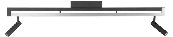 Brilliant Spot LED pentru tavan Pulse, negru, 100 cm, metal, reglabil, Negru, Camera de zi / sufragerie, Metal, Modern