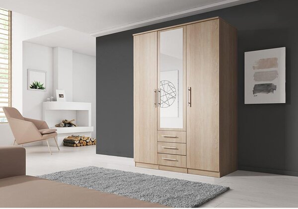Dulap de haine Svalga 3D (stejar sonoma). Promo -19%. 1014279