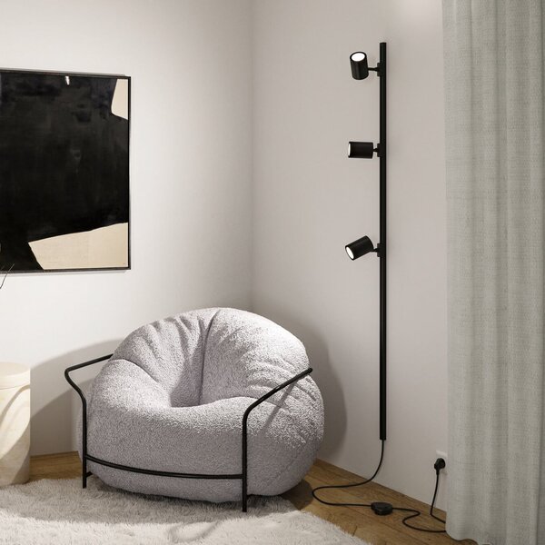 Paulmann URail Spot LED Luxe Zigbee negru mat GU10, reglabil, Negru, Camera de zi / sufragerie, Plastic, Modern
