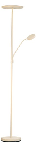 FISCHER & HONSEL Lampadar LED Sorento, înălțime 182 cm, lumină de citit, culoare nisipiu, reglabil, Bej, Camera de zi / sufragerie, Metal, Modern, Proiector vertical