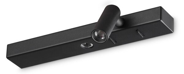 IDEAL LUX Ideal Lux Aplică de perete LED Bonne Nuit 2, negru, lățime 22 cm, Negru, Camera de zi / sufragerie, Metal, Modern