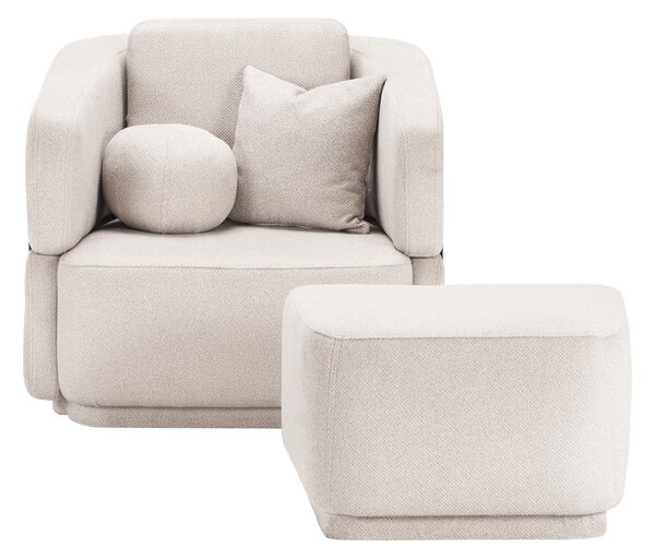 Fotoliu extensibil Altera Prestige 90 cm Grey D06
