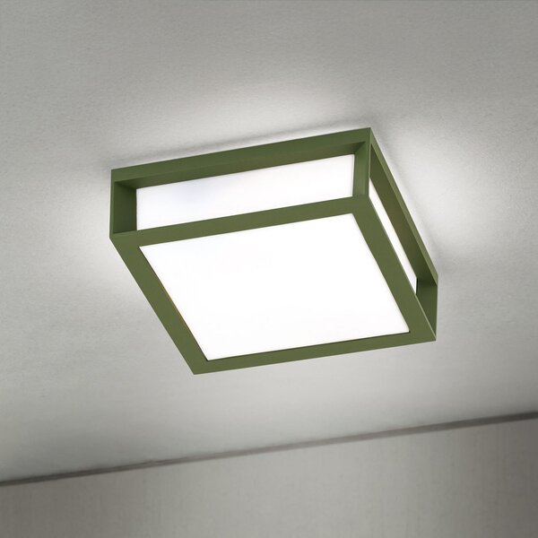 ORION Lumină exterioară Henry, verde, aluminiu turnat sub presiune, E27, IP44, reglabil, Verde, Aluminiu, Modern