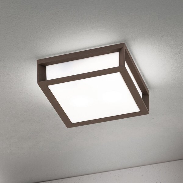 ORION Lumină exterioară Henry, corten, aluminiu turnat sub presiune, E27, IP44, reglabil, Maro / Rugină, Aluminiu, Modern