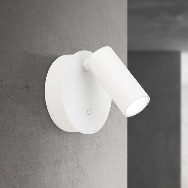 ORION LED-spot de perete cu baterie Luxy, alb, aluminiu, CCT, dimabil, reglabil, Alb, Hol, Aluminiu, Modern