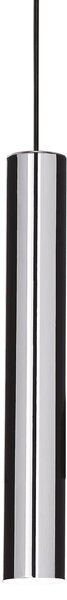 IDEAL LUX Ideal Lux Lampă suspendată Look, crom, Ø 6 cm, metal, Metalic, Camera de zi / sufragerie, Metal, Modern