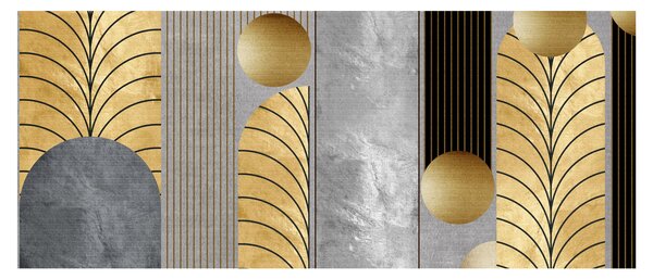 Tablou - Decorațiuni de aur (120x50 cm)