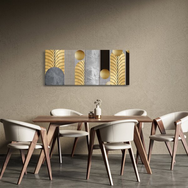 Tablou - Decorațiuni de aur (120x50 cm)
