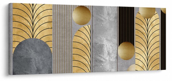 Tablou - Decorațiuni de aur (120x50 cm)
