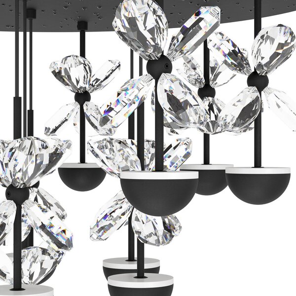 Stars of Light EGLO Lampă suspendată Pianopoli negru Lungime 87 cm, reglabil, Negru, Camera de zi / sufragerie, Metal, Design