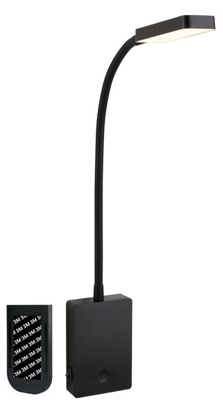 Briloner Lampa de masă cu LED și baterie reîncărcabilă Cielo, negru, înălțime 56 cm,, reglabil, Negru, Camera de zi / sufragerie, Plastic, Modern
