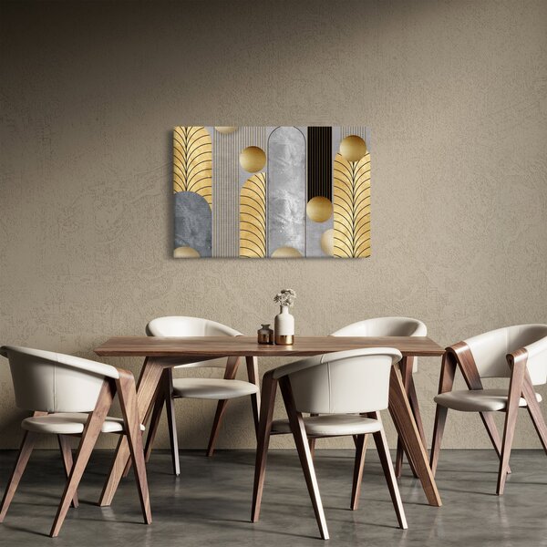Tablou - Decorațiuni de aur (90x60 cm)