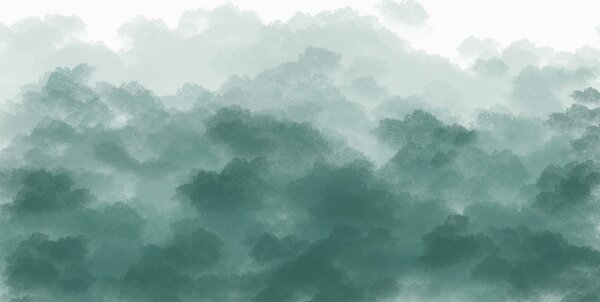 Fototapet Ceață verde și cer alb, Fototapet natură, Fototapet populare, w01880v1 - Tapeko.ro