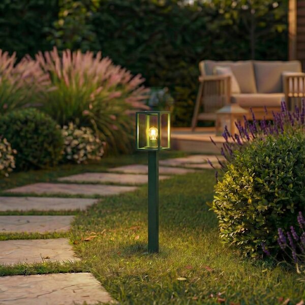 Lămpi de exterior Lucande, Ferda, reglabil, Verde, Terasă, Aluminiu, Modern