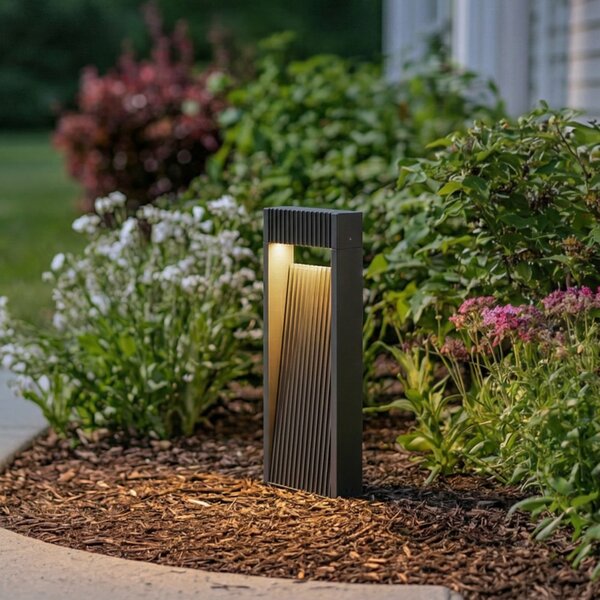 Lămpi de exterior Lucande, Tavion, Negru, Terasă, Aluminiu, Modern
