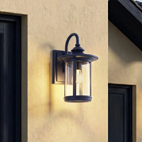 Lindby Lampă de exterior Zayn, albastră, sticlă, înălțime 33 cm, IP23, reglabil, Albastru, Aluminiu, Antichitate, Felinar