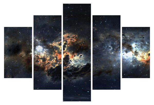 Tablou - Universul cu Nebula (150x105 cm)