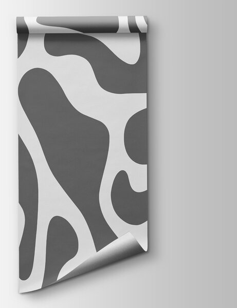 Fototapet Design abstract curgător în tonuri de gri, Fototapet moderne, Fototapet populare, w01972v2 - Tapeko.ro
