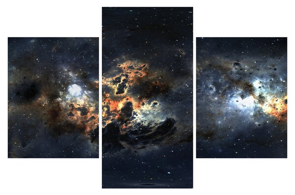 Tablou - Universul cu Nebula (90x60 cm)