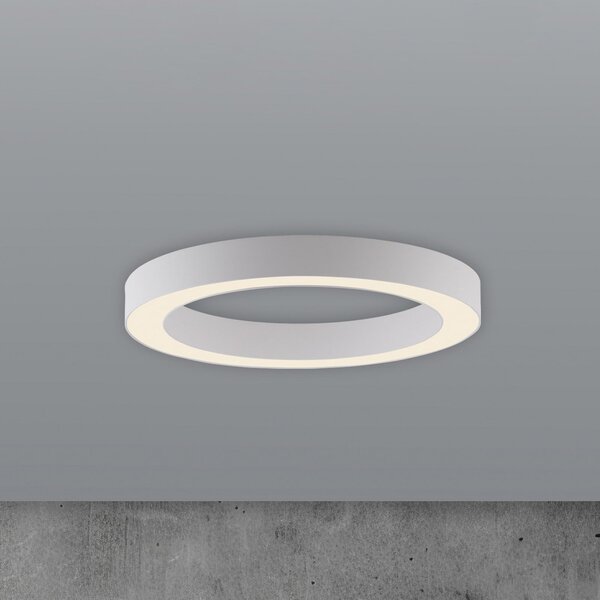PURE Plafonieră LED Lines, Ø 35 cm, alb, CCT, reglabil, Alb, Camera de zi / sufragerie, Metal, Modern
