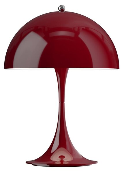 Louis Poulsen Lampa cu baterie Panthella PORTABLE 250 roșu burgund, reglabil, Roșu, Camera de zi / sufragerie, Plastic, Modern