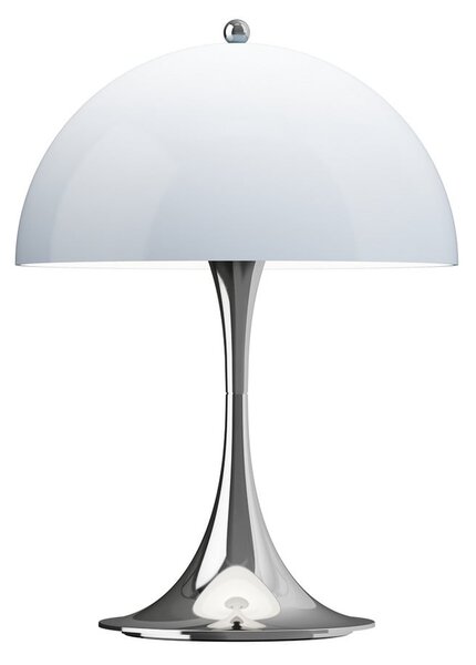 Louis Poulsen Lampa cu baterie Panthella PORTABLE 250 crom/albastru, reglabil, Metalic, Camera de zi / sufragerie, Plastic, Modern