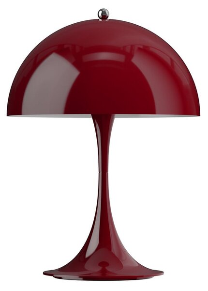 Louis Poulsen Lampa cu baterie Panthella PORTABLE 250 roșu burgund, reglabil, Roșu, Camera de zi / sufragerie, Plastic, Modern