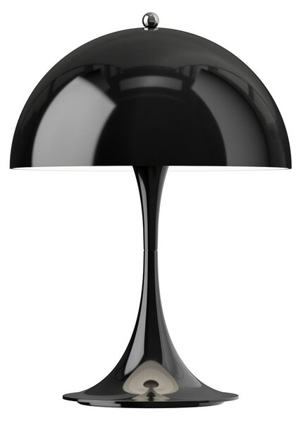 Louis Poulsen Lampa cu baterie Panthella PORTABLE 250, negru IP44, reglabil, Negru, Camera de zi / sufragerie, Plastic, Modern