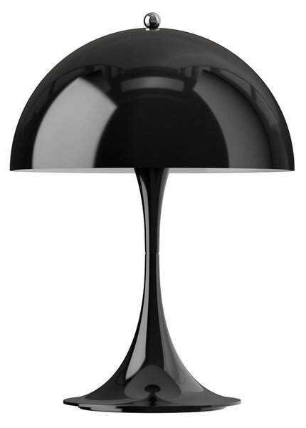 Louis Poulsen Lampa cu baterie Panthella PORTABLE 250, negru IP44, reglabil, Negru, Camera de zi / sufragerie, Plastic, Modern