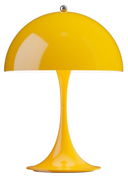 Louis Poulsen Lampa cu baterie Panthella PORTABLE 250, galbenă, IP44, reglabil, Galben, Camera de zi / sufragerie, Plastic, Modern